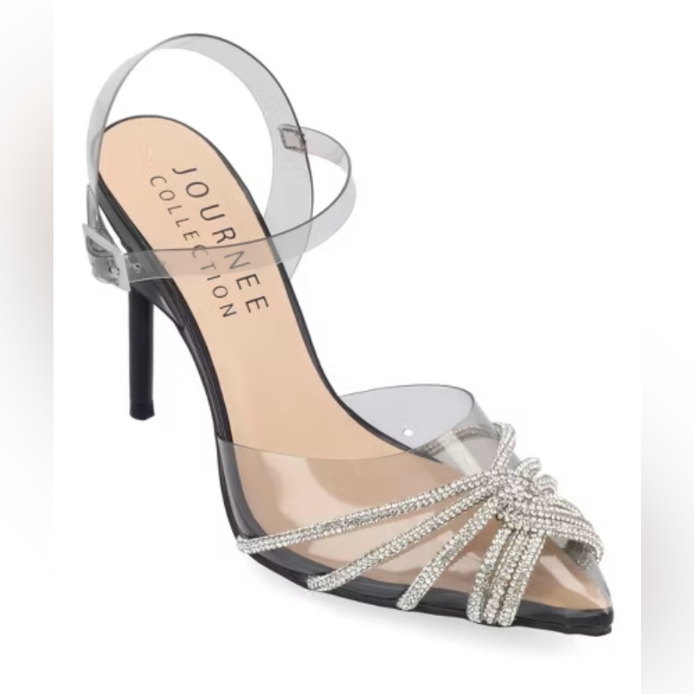 👠 Journee Collection Womens Eleora High Heel Pointed Toe Stilettos Sz 10
